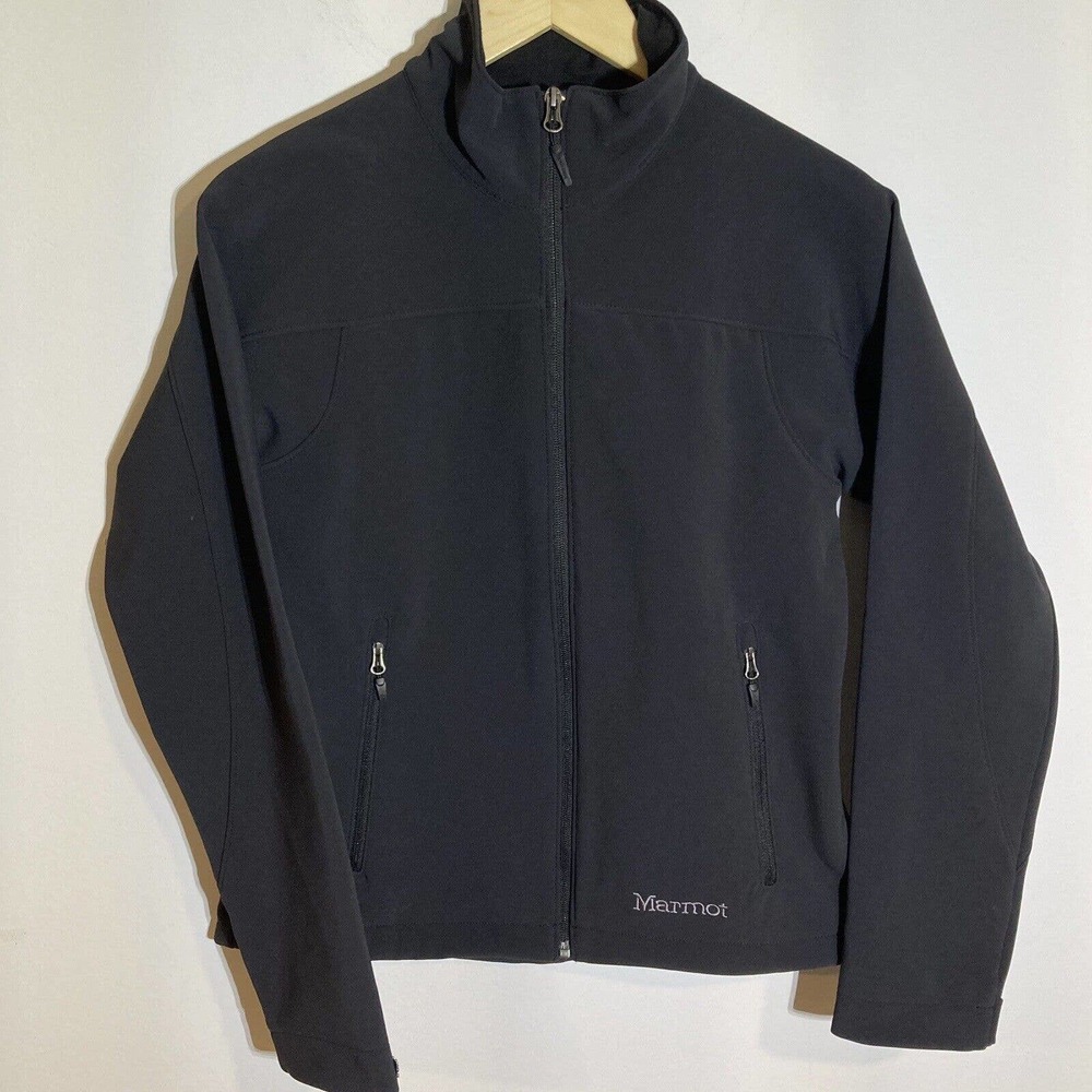 Marmot Women’s S Black Altitude‎ Soft Shell Jacket Water Wind Resistant Coat EUC